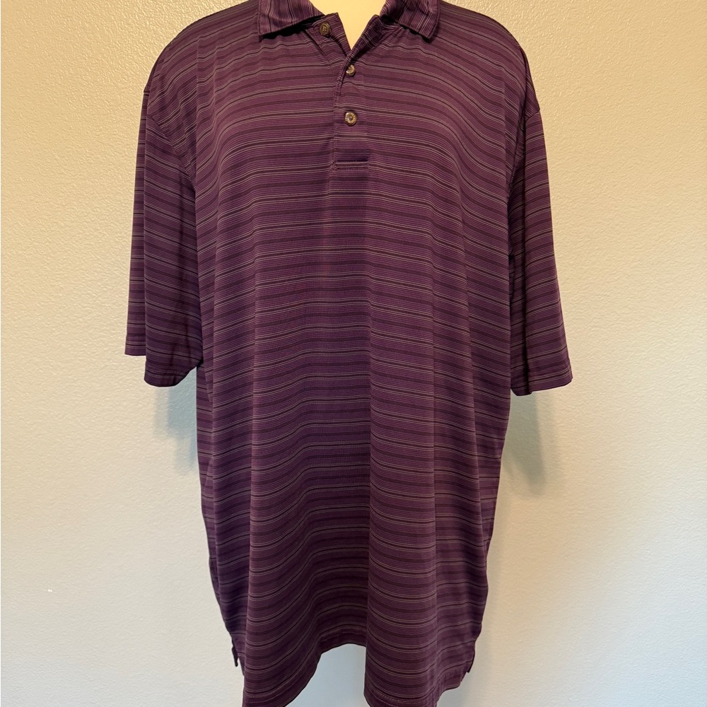 Pebble‎ Beach Men's Dark Purple Polo Shirt